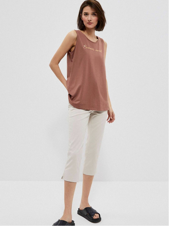 Moodo Rjava ženska majica Moodo