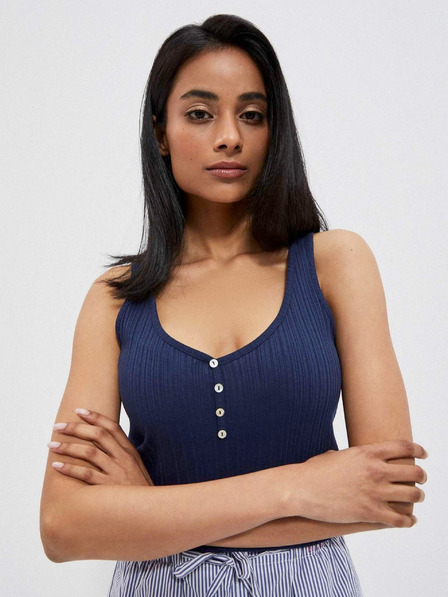 Moodo Temno modra ženska majica Moodo