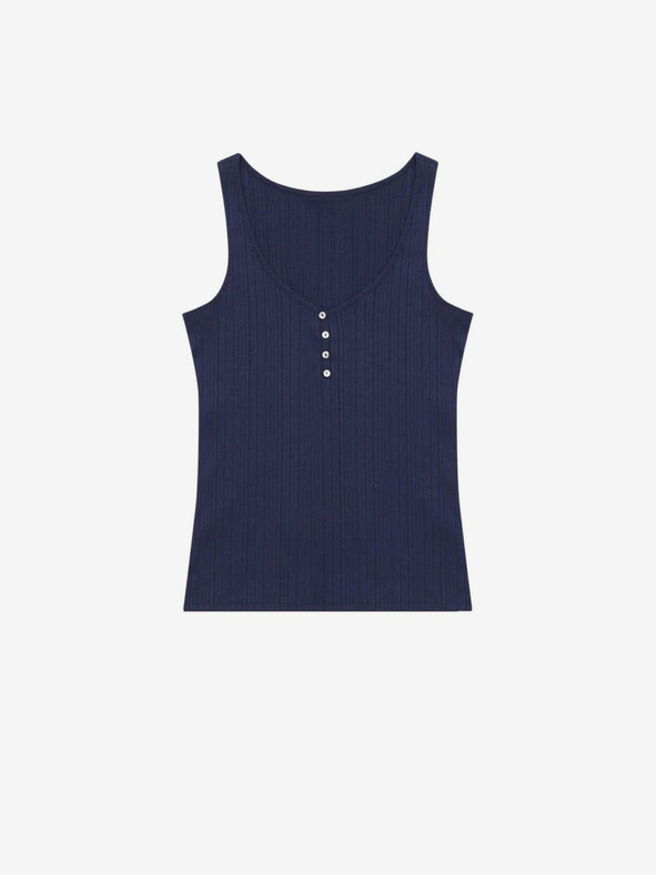 Moodo Temno modra ženska majica Moodo