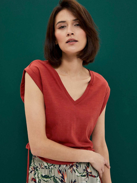 Moodo Moodo Oranžna ženska majica