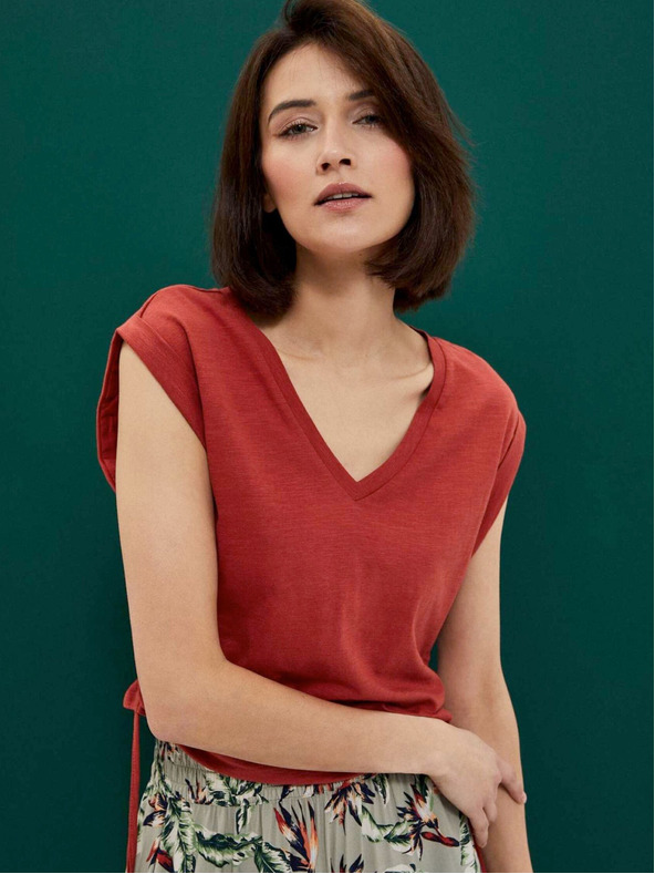 Moodo Moodo Oranžna ženska majica