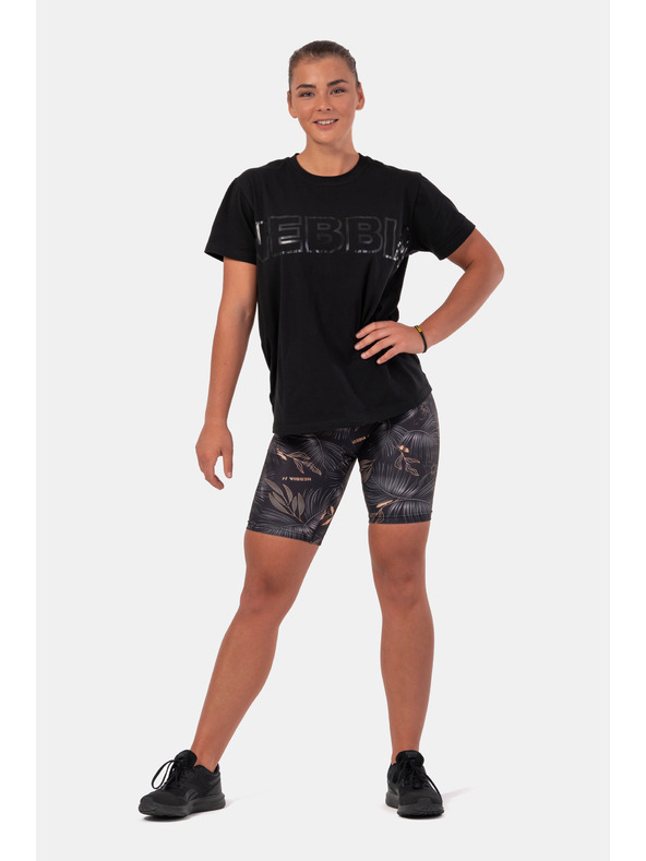 Nebbia Majica z nevidnim logotipom NEBBIA 602 Black Nebbia