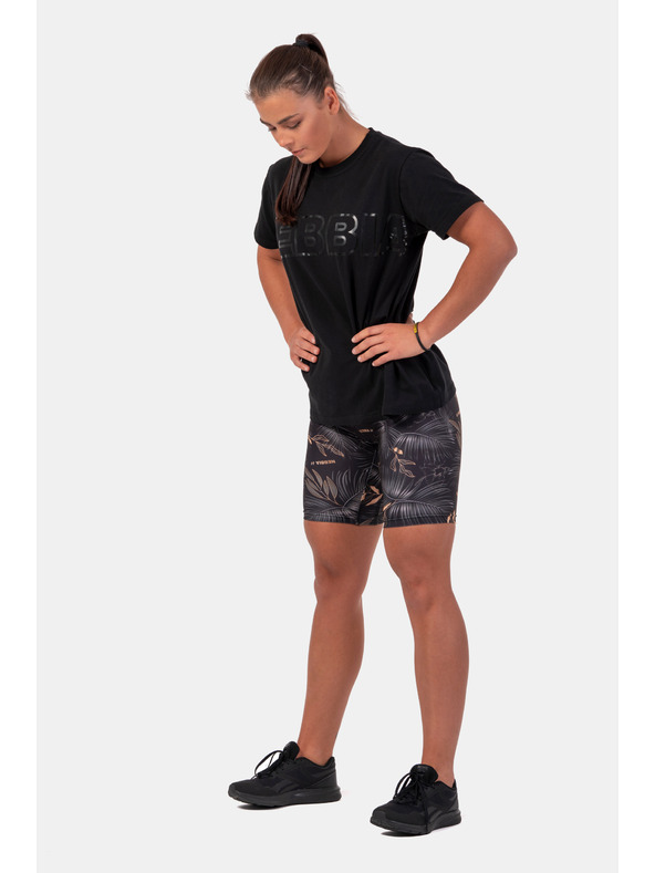 Nebbia Majica z nevidnim logotipom NEBBIA 602 Black Nebbia