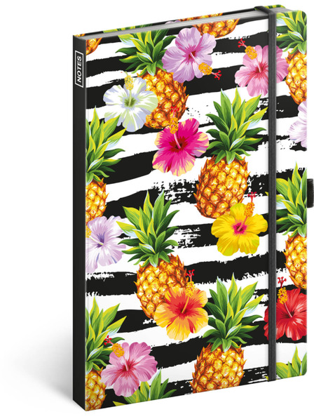 NOTIQUE NOTIQUE Zapiski Ananas, podloženo, 13 x 21 cm