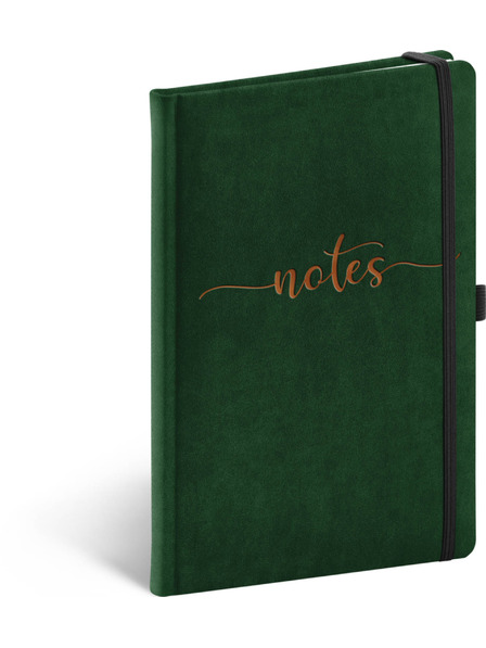 NOTIQUE NOTIQUE Zapiski Velvet Typo, podloženo, 13 × 21 cm BAAGL