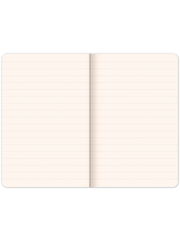 NOTIQUE NOTIQUE Zapiski Velvet Typo, podloženo, 13 × 21 cm BAAGL