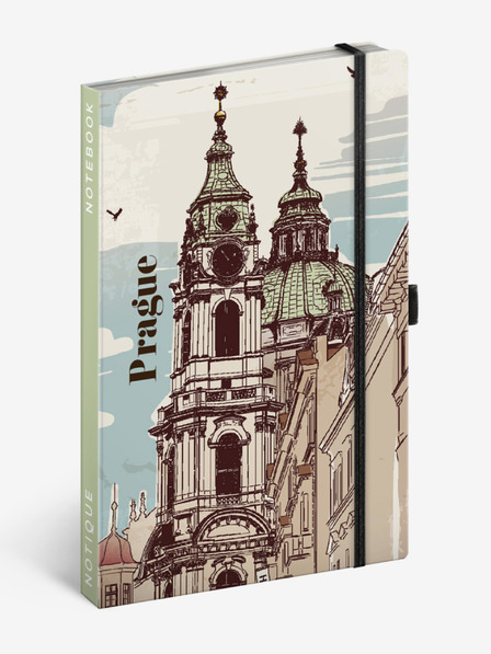 NOTIQUE NOTIQUE Zapiski Praga, podloženo, 13 x 21 cm
