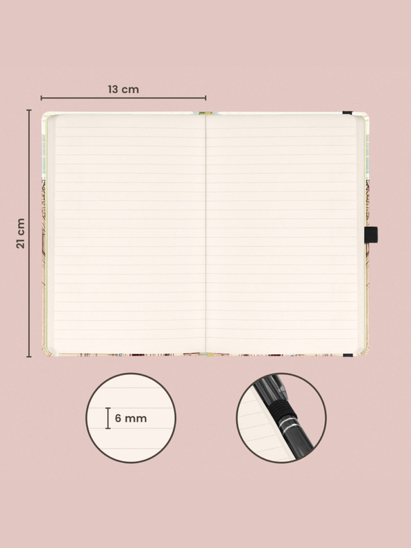 NOTIQUE NOTIQUE Zapiski Praga, podloženo, 13 x 21 cm