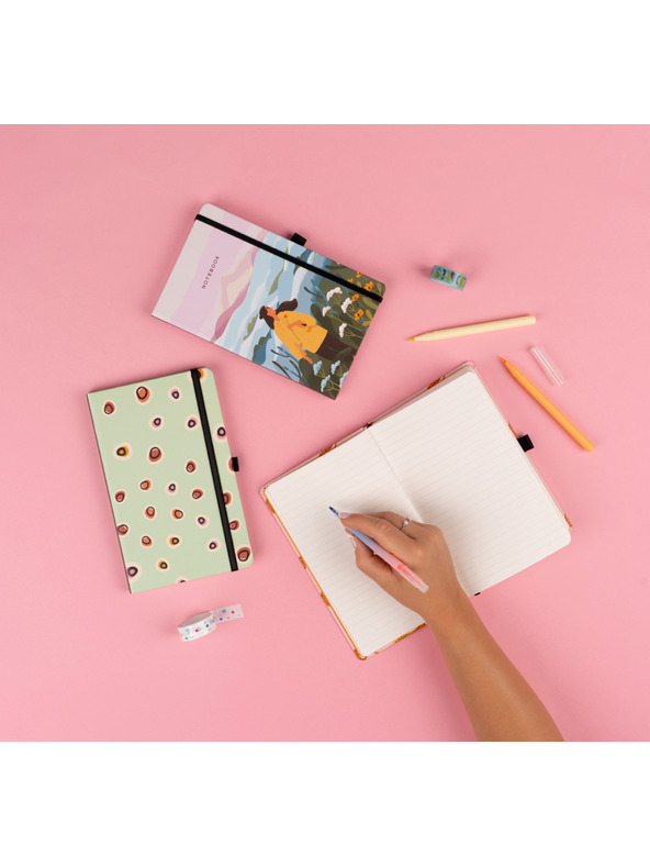 NOTIQUE NOTIQUE Zapiski Evkaliptus, podloženi, 13 x 21 cm BAAGL