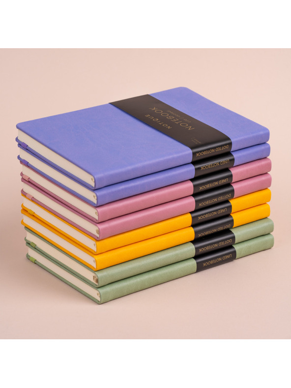 NOTIQUE NOTIQUE Notes Rumena, podložena, 13 x 21 cm