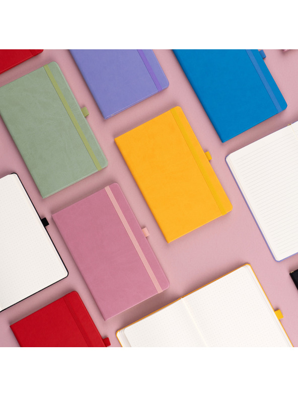 NOTIQUE NOTIQUE Notes Rumena, podložena, 13 x 21 cm