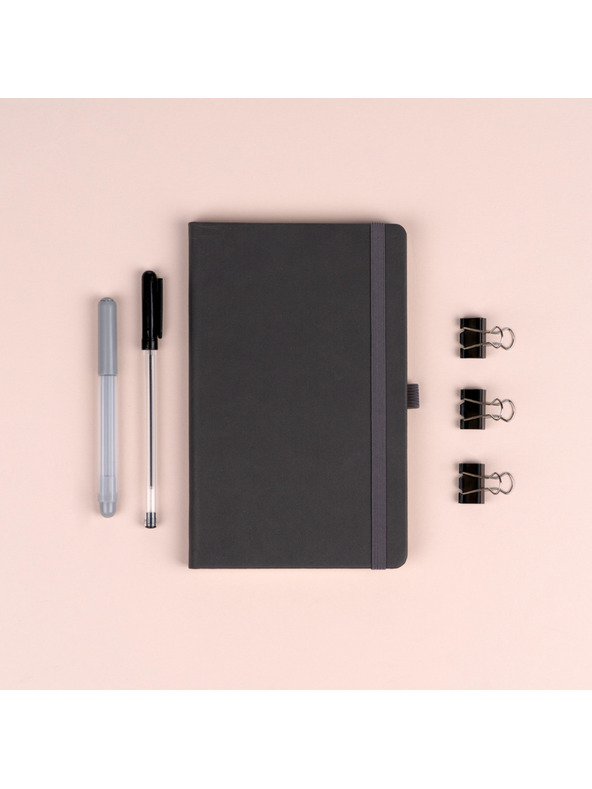 NOTIQUE NOTIQUE Notes Siva, pikčasta, 13 x 21 cm BAAGL