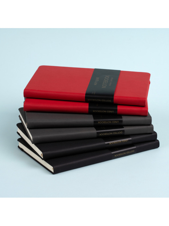 NOTIQUE NOTIQUE Notes Siva, pikčasta, 13 x 21 cm BAAGL