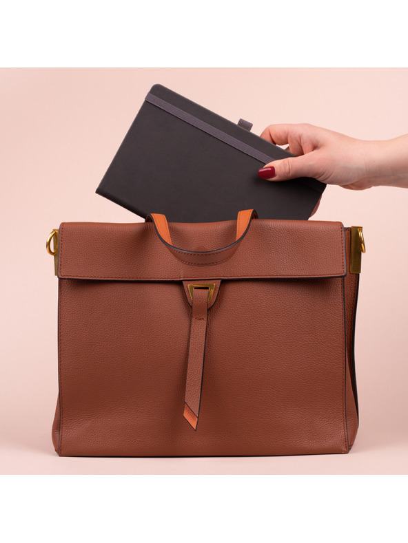 NOTIQUE NOTIQUE Notes Siva, pikčasta, 13 x 21 cm BAAGL