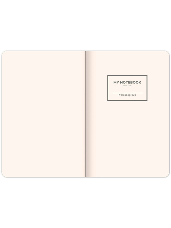 NOTIQUE NOTIQUE Notes Velvet Flamingo, podloga, 13 × 21 cm BAAGL