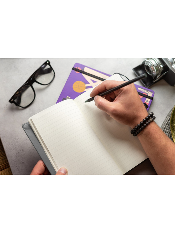 NOTIQUE NOTIQUE Notes Velvet Flamingo, podloga, 13 × 21 cm BAAGL