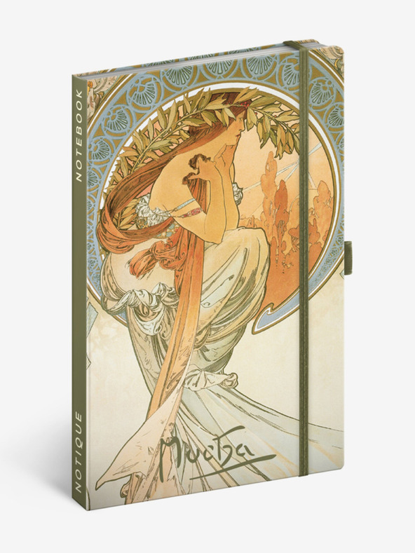 NOTIQUE NOTIQUE Zapiski Alfons Mucha - Poezija, vloženo, 13 x 21 cm