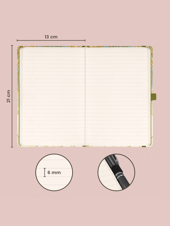 NOTIQUE NOTIQUE Zapiski Alfons Mucha - Poezija, vloženo, 13 x 21 cm