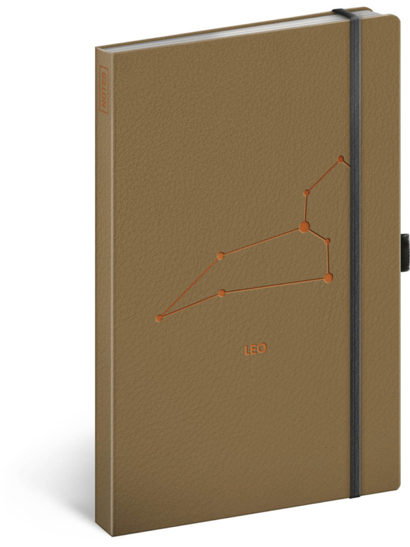 NOTIQUE NOTIQUE Notes zodiak Lev, podložen, 13 x 21 cm BAAGL