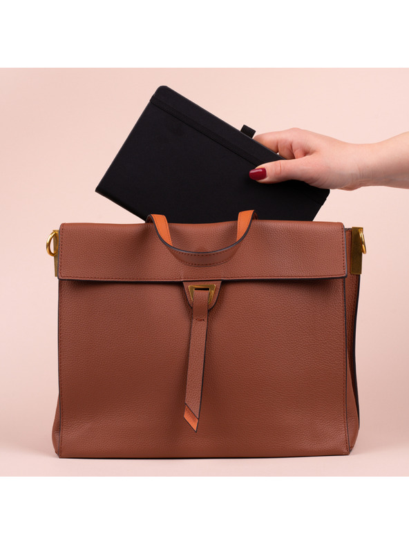 NOTIQUE NOTIQUE Notes črna, podložena, 13 x 21 cm