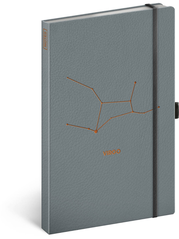 NOTIQUE NOTIQUE Zapiski zodiak Devica, podloženi, 13 x 21 cm