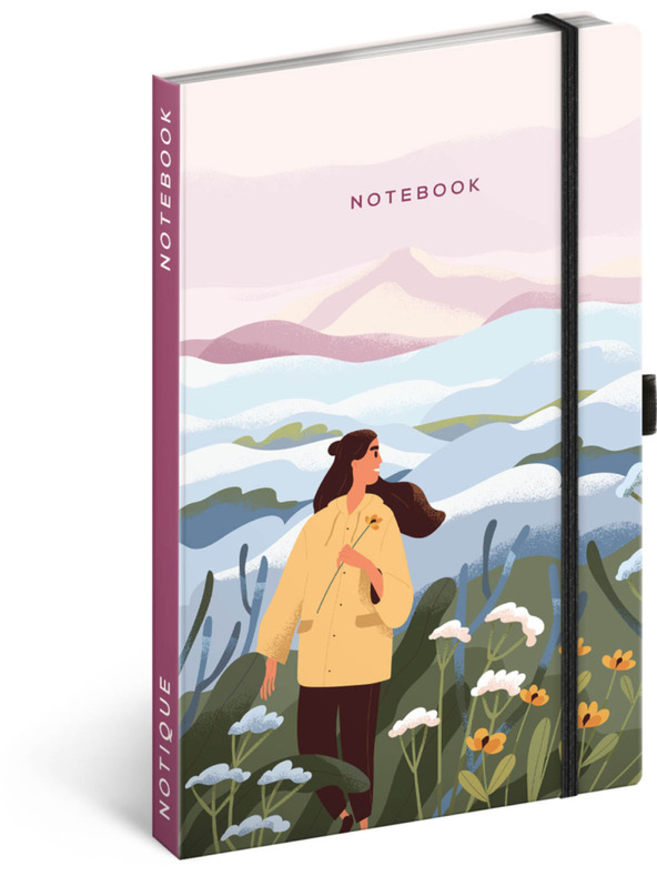 NOTIQUE NOTIQUE Zapiski Pokrajina, podloženi, 13 x 21 cm BAAGL