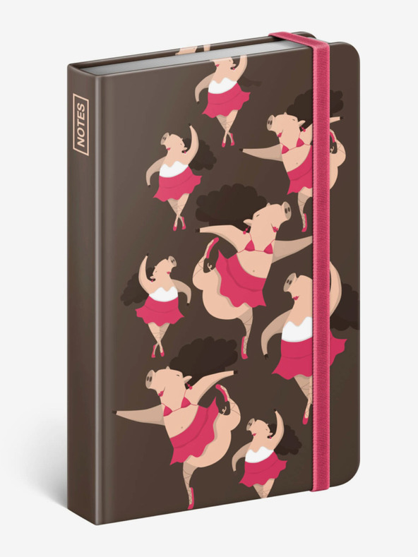 NOTIQUE NOTIQUE Notes Piggie, podloga, 11 x 16 cm