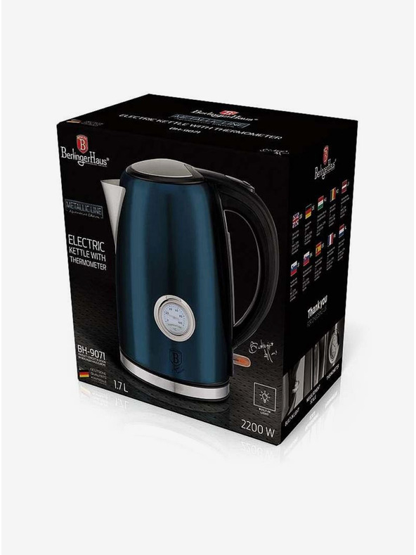 Berlingerhaus Kuhalnik 1,7 l s termometrom Aquamarine Metallic Line BERLINGERHAUS