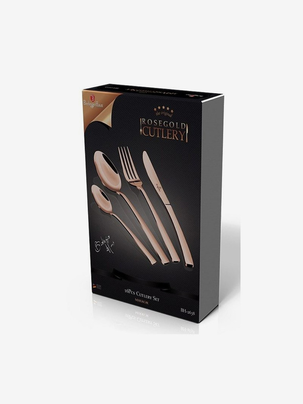 Berlingerhaus Komplet jedilnega pribora 16 kosov iz nerjavečega jekla mirror Rosegold Metallic Line BERLINGERHAUS
