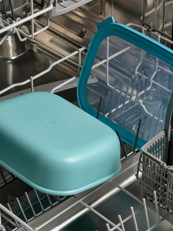 Mepal Komplet treh posod v svetlo zeleni barvi Mepal Cirqula Rectangular 500 +1000 +2000 ml