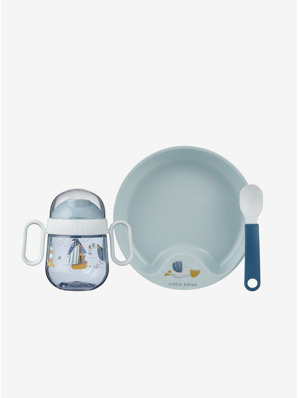 Mepal Otroški jedilni set treh kosov v modri barvi Mepal Mio