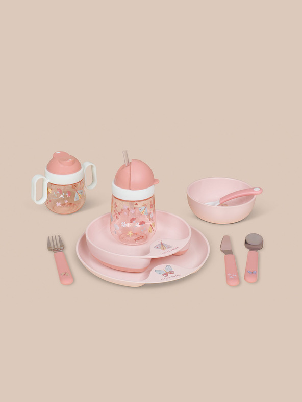 Mepal Detská jedálenská sada troch kusov v ružovej farbe Mepal Mio