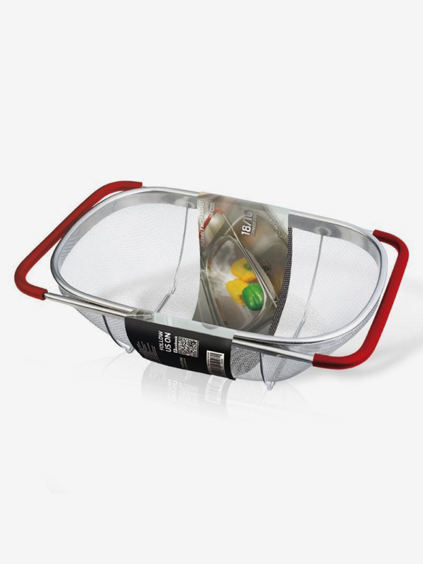 Berlingerhaus Cedilo iz nerjavnega jekla z izvlečnimi ročaji za pomivalno korito BERLINGERHAUS Burgundy