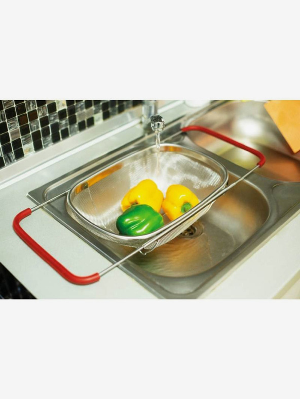 Berlingerhaus Cedilo iz nerjavnega jekla z izvlečnimi ročaji za pomivalno korito BERLINGERHAUS Burgundy