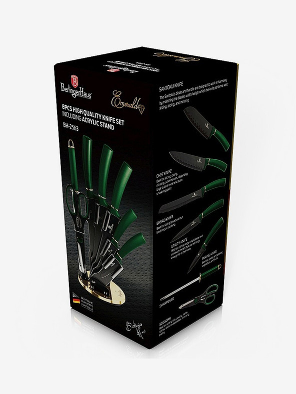 Berlingerhaus Komplet nožev v stojalu 8 kosov BERLINGERHAUS Emerald Collection