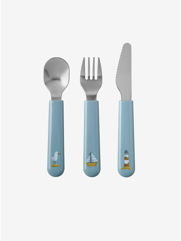 Mepal Mepal Mio otroški komplet vilic, noža in žlice v modri barvi (3 kosi)