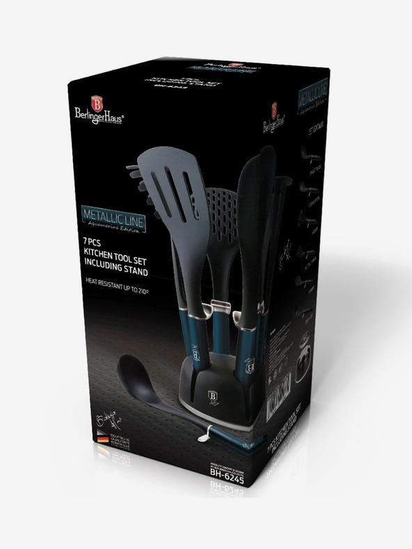 Berlingerhaus Set kuhinjskega orodja v stojalu BERLINGERHAUS Aquamarine Metallic Line (7 kosov)