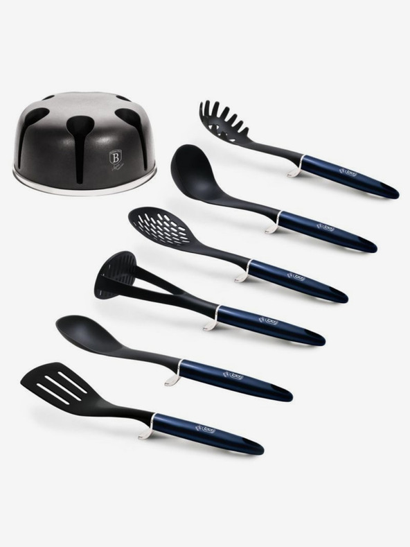 Berlingerhaus Set kuhinjskega orodja v stojalu BERLINGERHAUS Aquamarine Metallic Line (7 kosov)