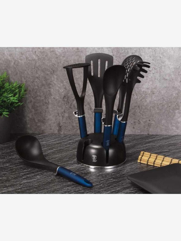 Berlingerhaus Set kuhinjskega orodja v stojalu BERLINGERHAUS Aquamarine Metallic Line (7 kosov)