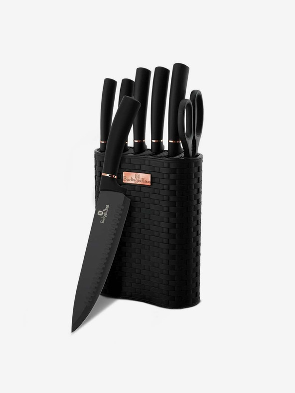 Berlingerhaus Komplet nožev v stojalu 7 kosov BERLINGERHAUS Black Rose Collection