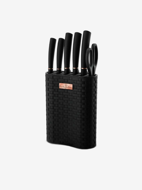Berlingerhaus Komplet nožev v stojalu 7 kosov BERLINGERHAUS Black Rose Collection