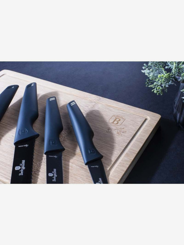 Berlingerhaus Komplet petih nožev + deska za rezanje BERLINGERHAUS Aquamarine Metallic Line
