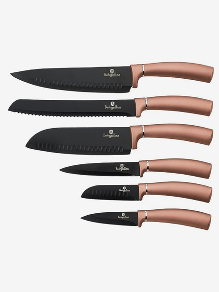 Berlingerhaus BERLINGERHAUS Rosegold Metallic Line komplet šestih nožev s površino proti prijemanju