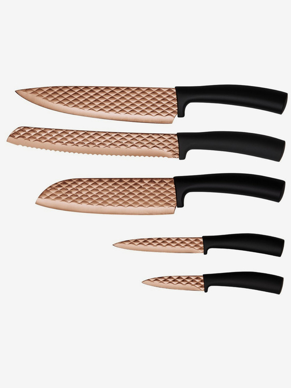 Berlingerhaus Komplet petih nožev z neprilepljivim površjem BERLINGERHAUS Black Rose Collection