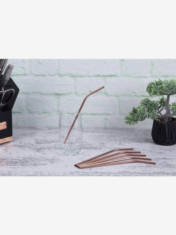 Berlingerhaus Komplet šestih slamic iz nerjavečega jekla BERLINGERHAUS Rosegold