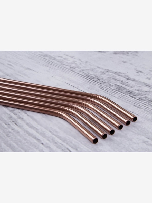 Berlingerhaus Komplet šestih slamic iz nerjavečega jekla BERLINGERHAUS Rosegold