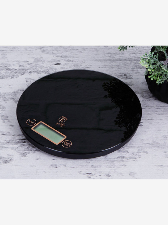 Berlingerhaus Digitalna kuhinjska tehtnica okrogla 5 kg Black Rose Collection BERLINGERHAUS