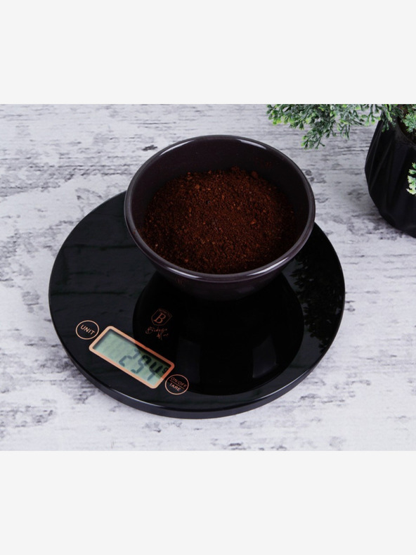 Berlingerhaus Digitalna kuhinjska tehtnica okrogla 5 kg Black Rose Collection BERLINGERHAUS