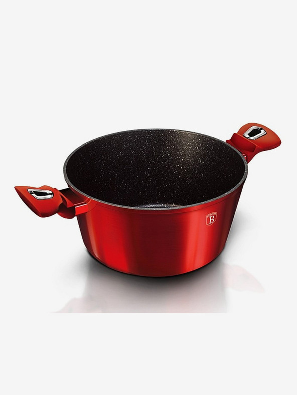 Berlingerhaus Kozica z marmornim povoršjem in pokrovom BERLINGERHAUS Burgundy Metallic Line