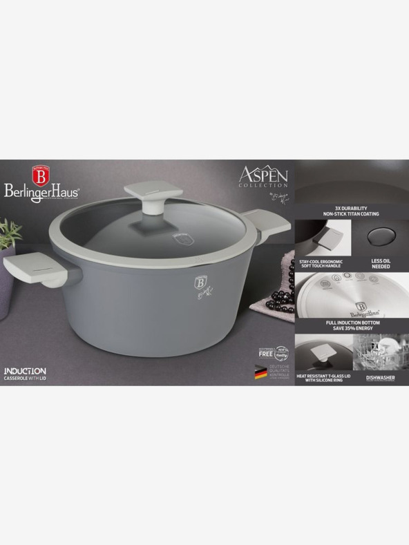 Berlingerhaus Pekač s titanovo neprijemljivo površino 28 cm Aspen Collection BERLINGERHAUS